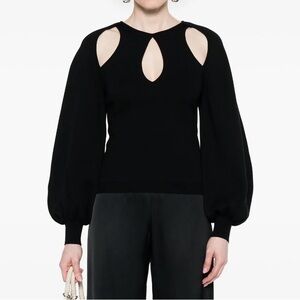 Chloe cut-out jumper $2306 size medium black